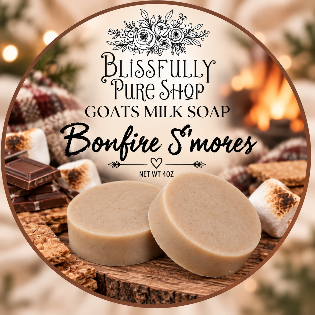 Bonfire S'mores Goat Milk Soap