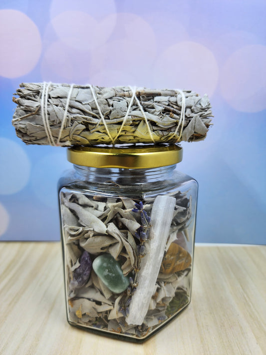 Smudge Healing Jar